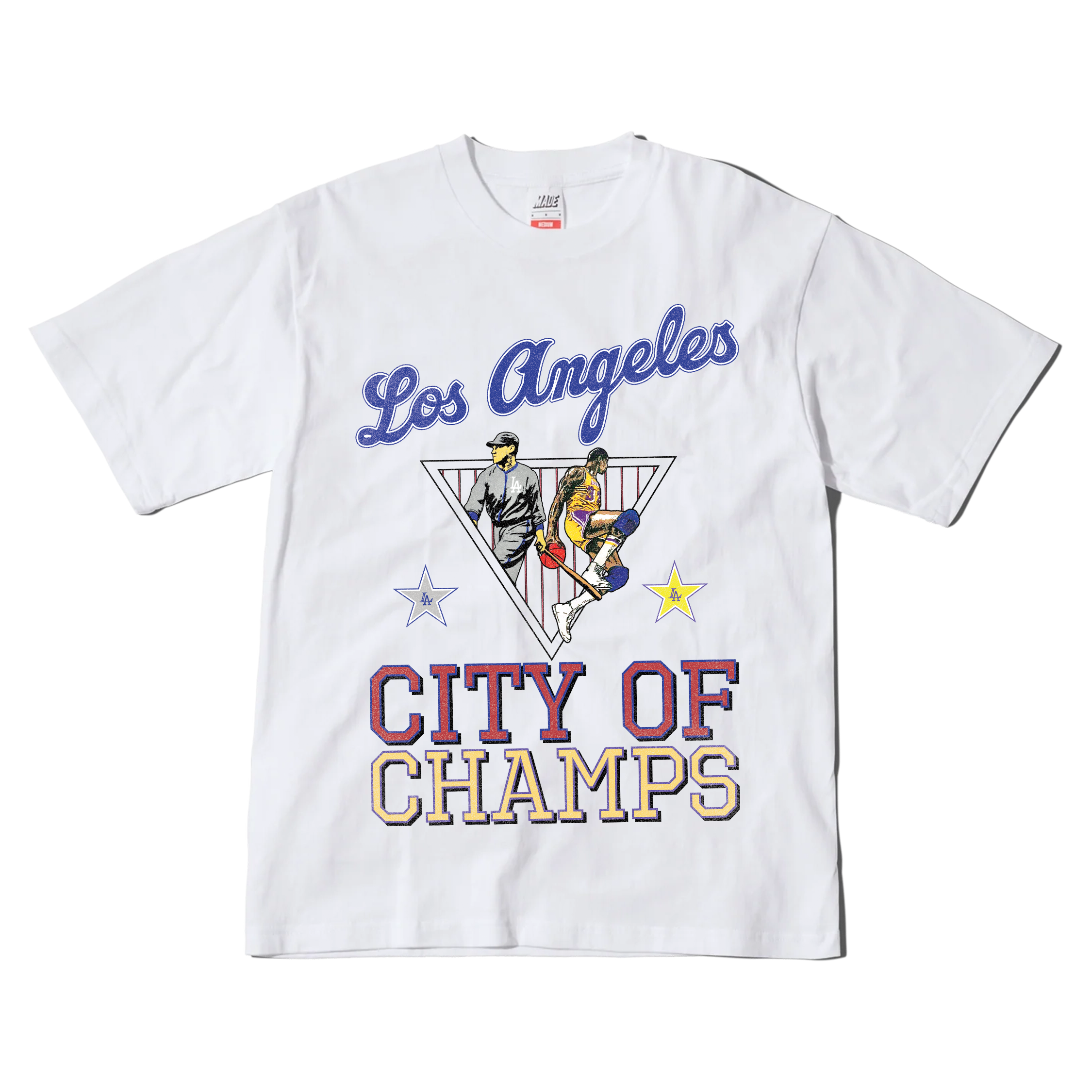 1988 & 2020 City of Champs - LA Dodgers x LA Lakers Tee